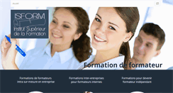 Desktop Screenshot of institut-superieur-formation.fr